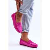  Women's Suede Moccasins Pink Lenvie Cene