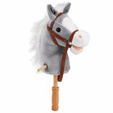 HOBBY Horse Horse on a Stick Horse Head Galloping Neighing Sounds Gray 100 cm | Shoptok.si