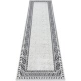 RugsX Preproge Tekač, tekač ALLURE 1960 Grški ključ, okvir 80x200 cm Bela | Shoptok.si