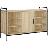  Set ormarića za kupaonicu 4 kom. Hrast sonoma 40 x 36 x 181 cm - Hrast sonoma Ormar ispod sudopera (1 vrata i 2 police) + viseći | shoptok.hr