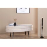 Venture Home ovalni tabure Otto 100 × 40 × 41 cm, bjelkasta Cijene