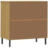  Komoda s 3 ladice smeđa 77 x 40 x 79,5 cm od masivnog drva OSLO | shoptok.hr