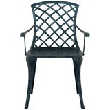  Vrtna stolica 4 pcs Zelena 61 x 60,5 x 93cm Aluminij | shoptok.hr
