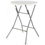  Okrugli barski sto prenosni fi 80 bela | ePonuda.com