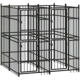 vidaXL Zunanji pasji boks jeklo 3,69 m² | Shoptok.si