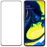  Kaljeno steklo, super trpežna zaščita zaslona z ohišjem za Samsung Galaxy A80 črna | Shoptok.si