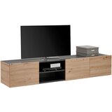 Hom`in viseča nizka omarica 200/36,7/42 cm antracit, hrast artisan | Shoptok.si