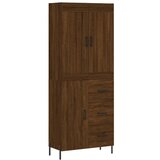 Maison Chic Visoka Komoda - Predalnik rjav hrast 69,5x34x180 cm inženirski les, (21718713) Cene