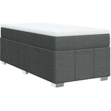 vidaXL Krevet s oprugama i madracem tamnosivi 90 x 190 cm od tkanine | shoptok.hr