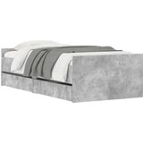  Okvir kreveta s ladicama siva boja betona 90x200 cm | shoptok.hr