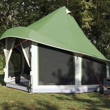 Tipi šator s krovom s pohranom Zelena 404 x 370 x 270 cm taft | shoptok.hr