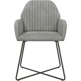  Trpezarijske stolice 4 pcs Baršun Svjetlosiva 55 x 50 x 84 cm | Eponuda.com