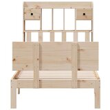  Krevet s regalom za knjige bez madraca 75x190 cm borovina | shoptok.hr