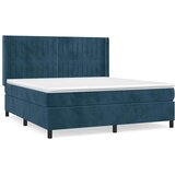  Krevet s oprugama i madracem tamnoplavi 180x200 cm baršunasti | shoptok.hr