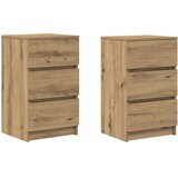  Noćni ormarići s 3 ladice 2 kom artisan hrast 39x35x65 cm | shoptok.hr