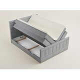 Maison de Rêve Sivi boxspring krevet s prostorom za odlaganje 200x200 cm Caya – | shoptok.hr