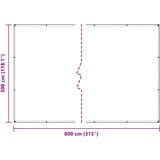  Pokrivač za biljke s ušicama 3x8 m PVC | shoptok.hr
