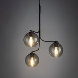 Luster na sajli CESAR 3xE27/15W/230V crna/zadimljeno siva | Eponuda.com