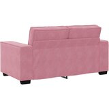  3-dijelni set sofa s jastucima, ružičasti baršun | Shoptok.si