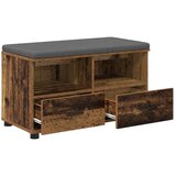  Klupa za hodnik s jastukom Staro drvo 80 x 38 x 46 cm | shoptok.hr