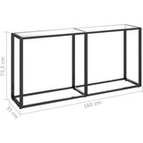  Konzolni stol prozirni 160 x 35 x 75,5 cm od kaljenog stakla | shoptok.hr