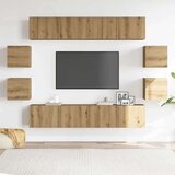  8 kosov stenske TV omarice Artisan Oak Engineered Wood, (21703645) | Shoptok.si