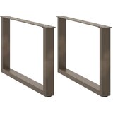  Noge za klub stolić U-oblik 2 kom Prirodni čelik 70 x (42-43) cm Čelik | Eponuda.com