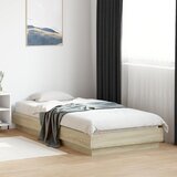 Furnova Posteljni okvir brez vzmetnice hrast 90x200 cm inženirski les, (21934474) Cene