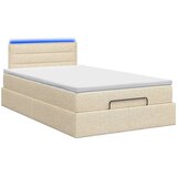  od pjene s madracem i LED-om Krem 120 x 190 cm Tkanina | shoptok.hr