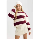 Defacto Girl Regular Fit Crew Neck Pullover