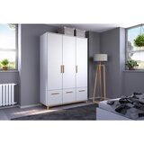 Modern Living Omara S Klasičnimi Vrati Carlsson, Bela, Barva Hrasta | Shoptok.si