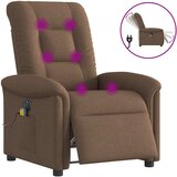 Maison Chic Električni masažni naslanjač - Relax naslanjač rjavo blago, (22042583) | Shoptok.si