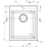Sandonna sudopera vesta crna mat 400x500/190 mm | ePonuda.com