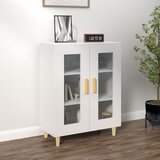 vidaXL Komoda sjajna bijela 69,5x34x90 cm od konstruiranog drvo Cijene