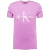Calvin Klein Jeans Majica orhideja / roza / bela