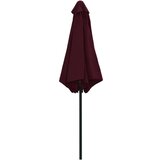  Zunanji senčnik z aluminijastim drogom 270x246 cm bordo rdeč, (20610783) | Shoptok.si