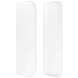  Vzglavje z ušesi belo 203x16x78/88 cm umetno usnje, (20792813) | Shoptok.si