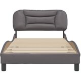  Okvir za krevet bez madraca Hvar sivi 100x200 cm od umjetne kože | shoptok.hr