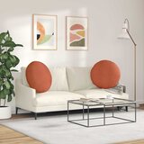  Jastučići za sjedenje 2 pcs Crvena narančasta Ø 80 cm | Eponuda.com