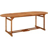 vidaXL Vrtna jedilna miza 220x90x75 cm trden akacijev les Cene