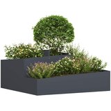  Vrtna saksija Antracit 100 x 100 x 50 cm Čelična vrata | Eponuda.com