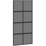 Klizna vrata s priborom crna 102,5 x 205 cm kaljeno staklo | shoptok.hr
