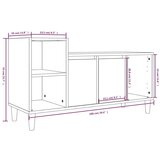 TV ormarić boja hrasta sonome 100x35x55 cm konstruirano drvo | shoptok.hr