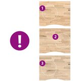  Ploča za radni stol 100x80x2,5cm netretirane masivne hrastovine | shoptok.hr