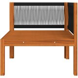  Vrtni set za sjedenje s jastucima, 6 dijelova, krem drvo, akacija i uže | shoptok.hr