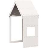 vidaXL Visoki krevet s krovom bijeli 75 x 190 cm od masivne borovine | shoptok.hr