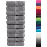 Premium ručnici za pranje SOLUND 10 kom. sive 30x30 cm 600 g/m² | Shoptok.si