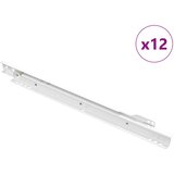  Klizač za ladice 12 pcs Bijelo 350 mm Čelik | Eponuda.ba