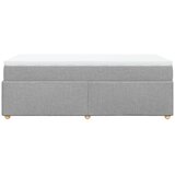  Okvir kreveta s oprugama i madrac svjetlosivi 90x200cm tkanina | shoptok.hr