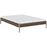 Karup Design Rjava zakonska postelja iz masivnega bora z letvenim dnom 140x200 cm Core – | Shoptok.si